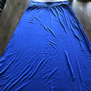 82 Days Royal Blue Maxi Skirt Size XL